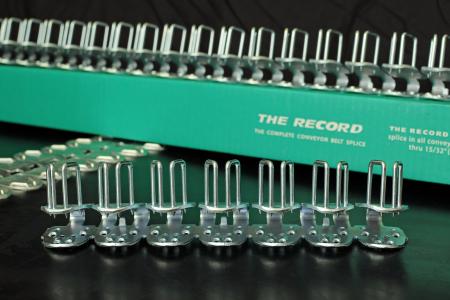 Record V6 Series - Heavy Duty Hammer Installed, Full Width, Conveyor Belt Fastener
